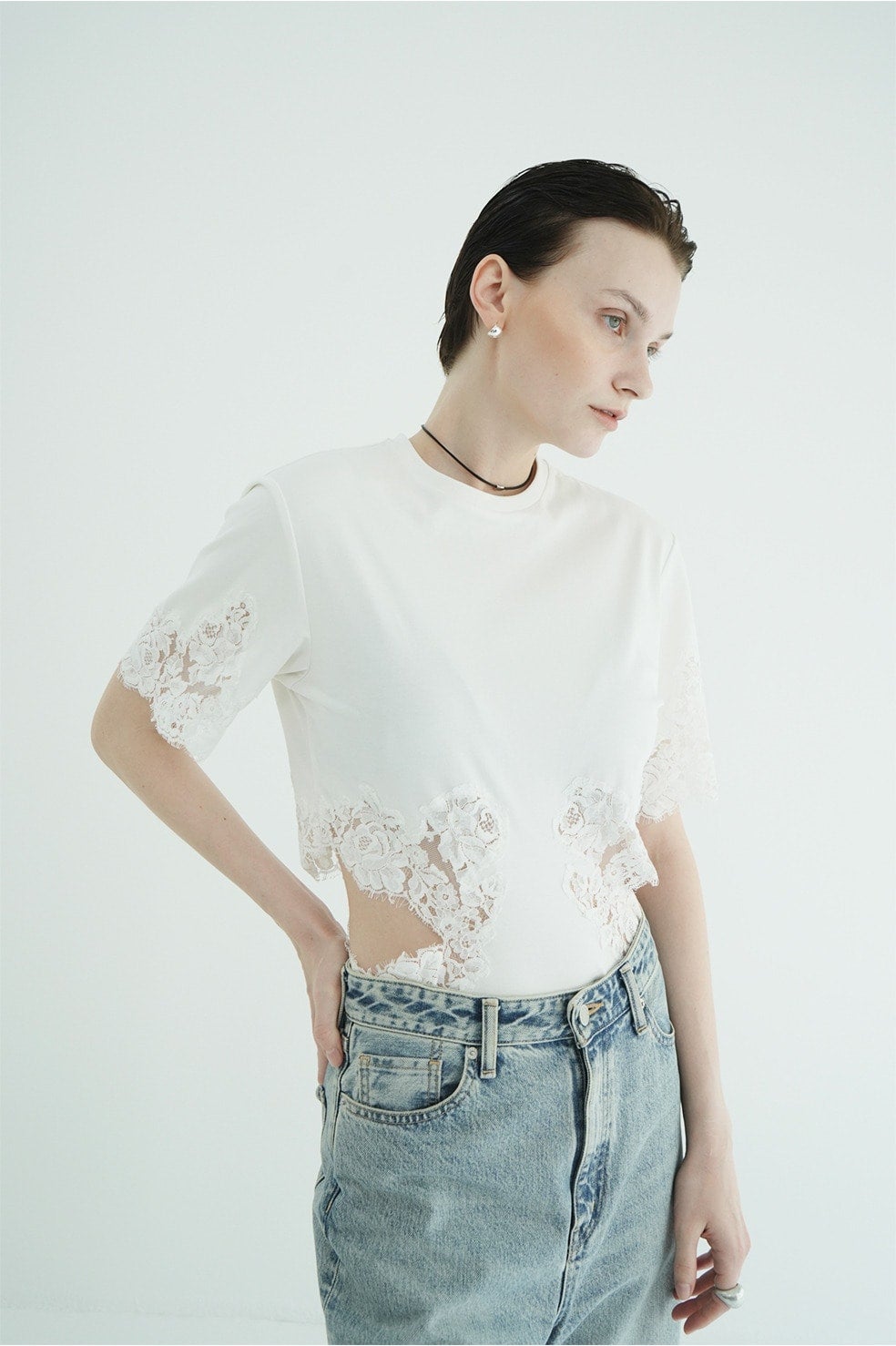 SIDE LACE CUT OUT BODYSUITS