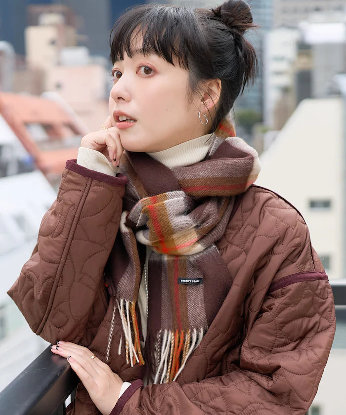 Wool Check Scarf