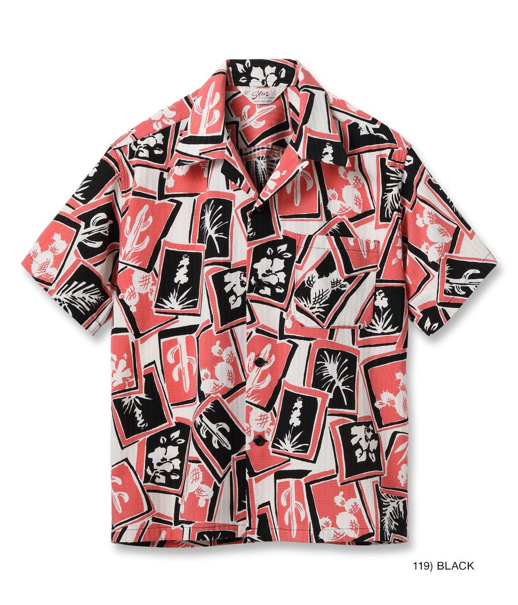 DOBBY COTTON OPEN SHIRT ���CACTUS���