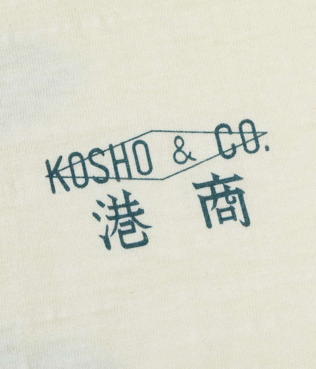 KOSHO & CO. SLUB YARN T-SHIRT "Ichiban"