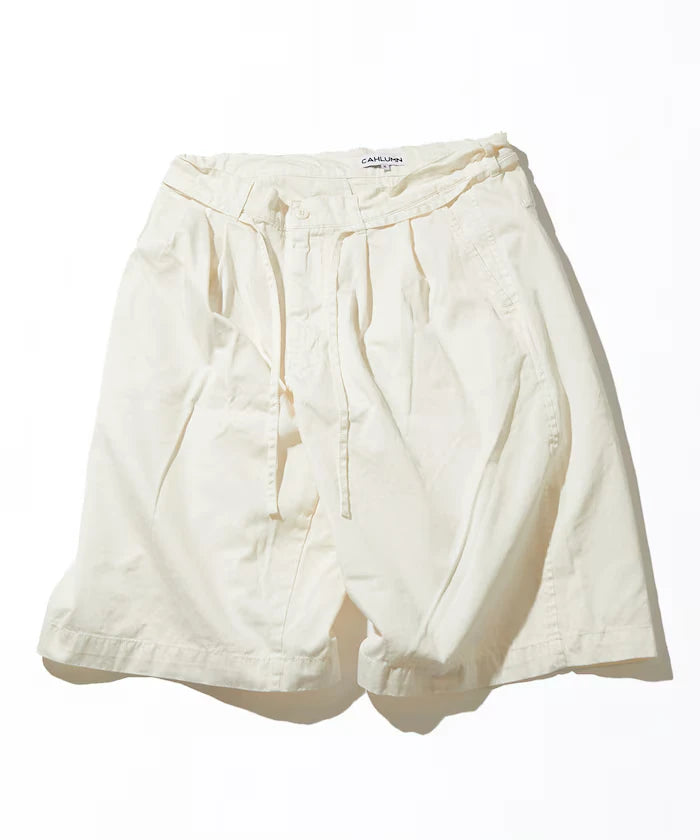 Extra Long Staple Organic Cotton 2 Tuck Chino Shorts