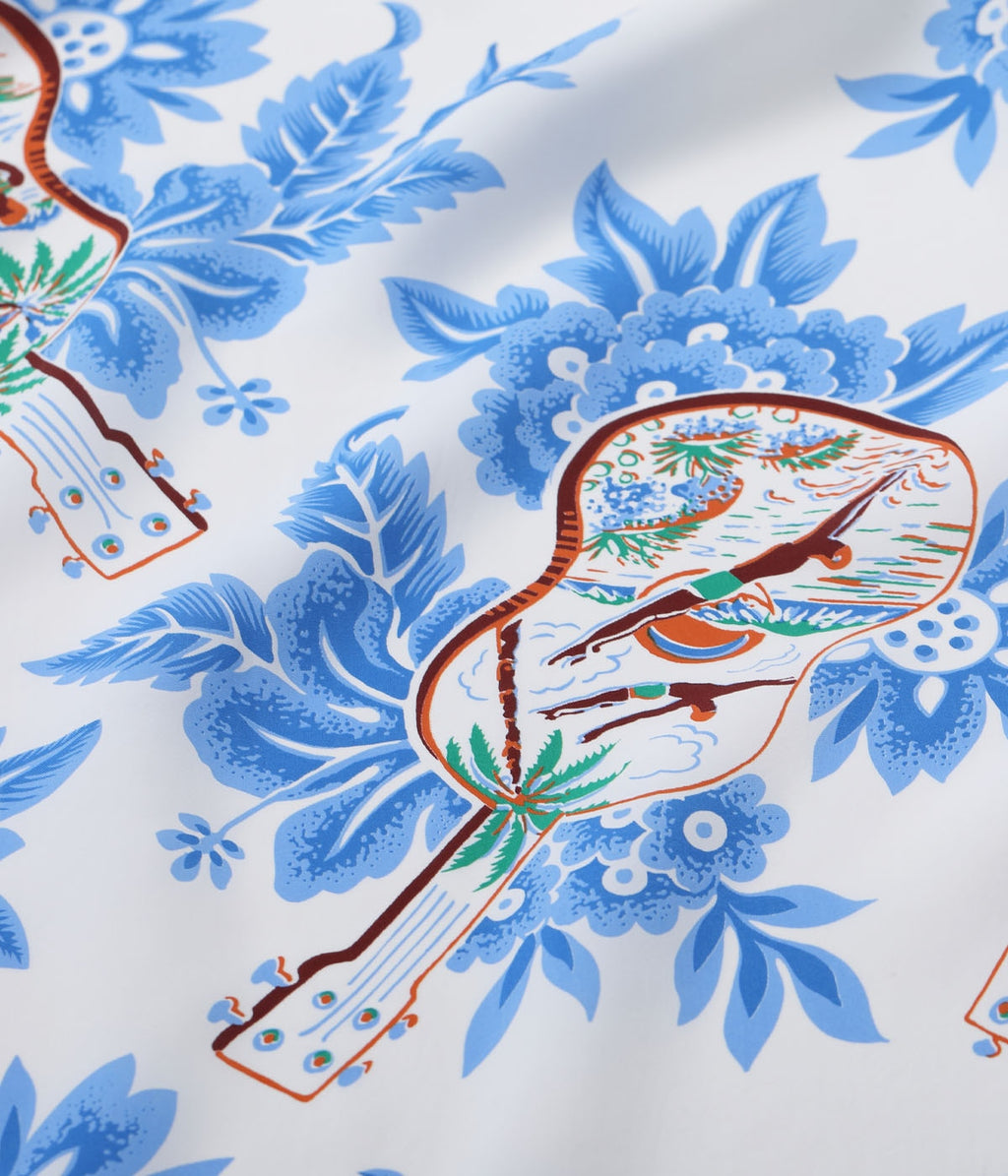 Rayon Hawaiian Shirt Ukulele Melody