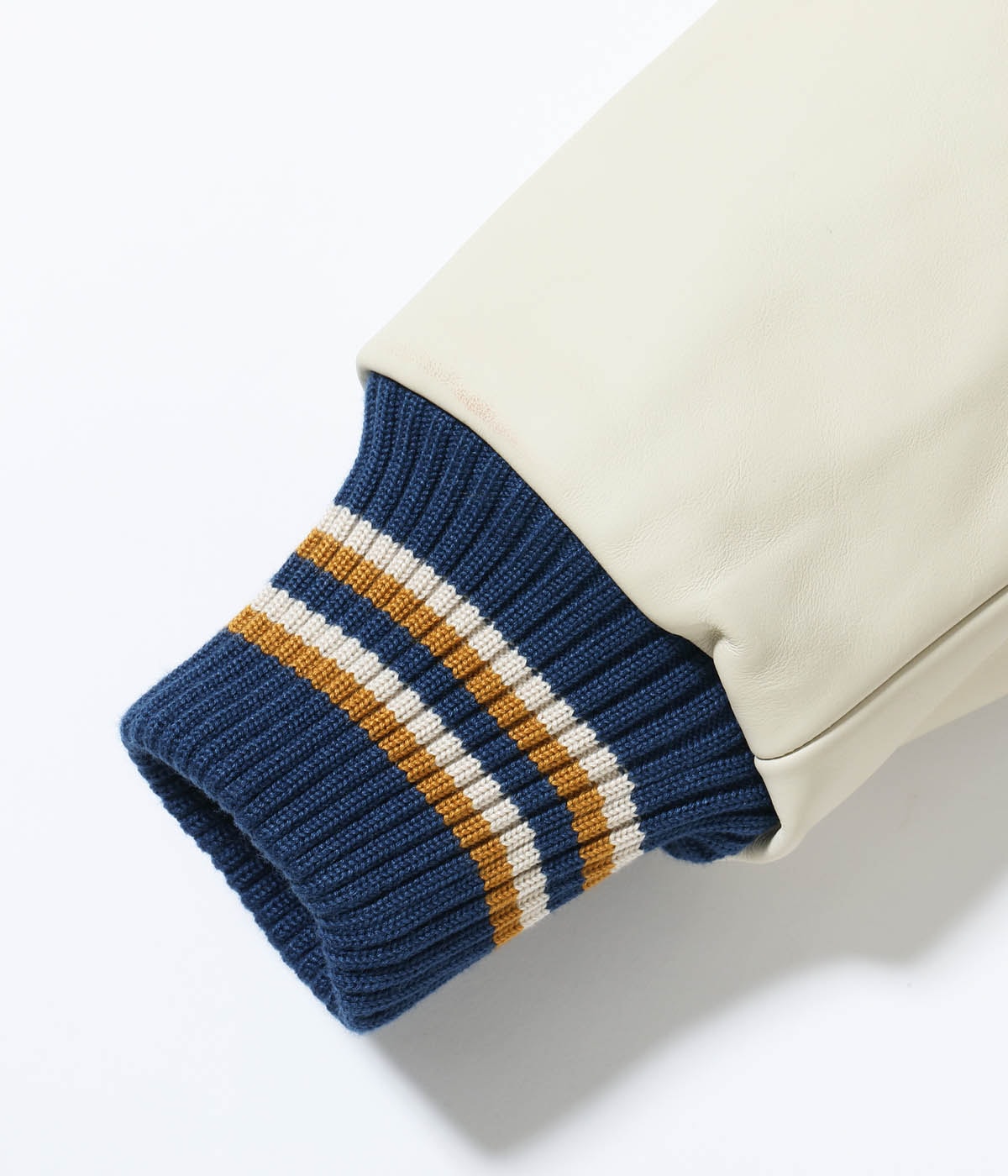 30oz. WOOL MELTON AWARD JACKET “POLAR BEAR” (GOLD)