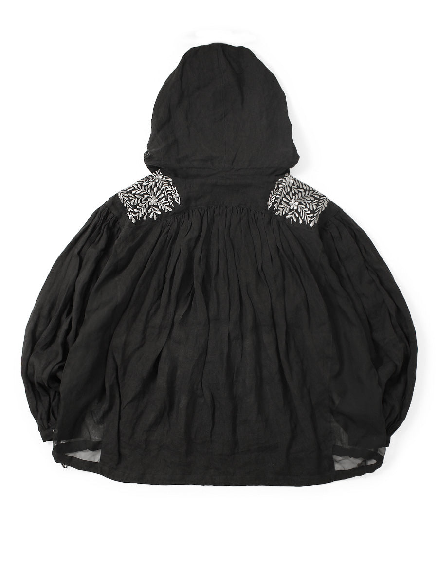 Linen Latvia Embroidery Bag Anorak