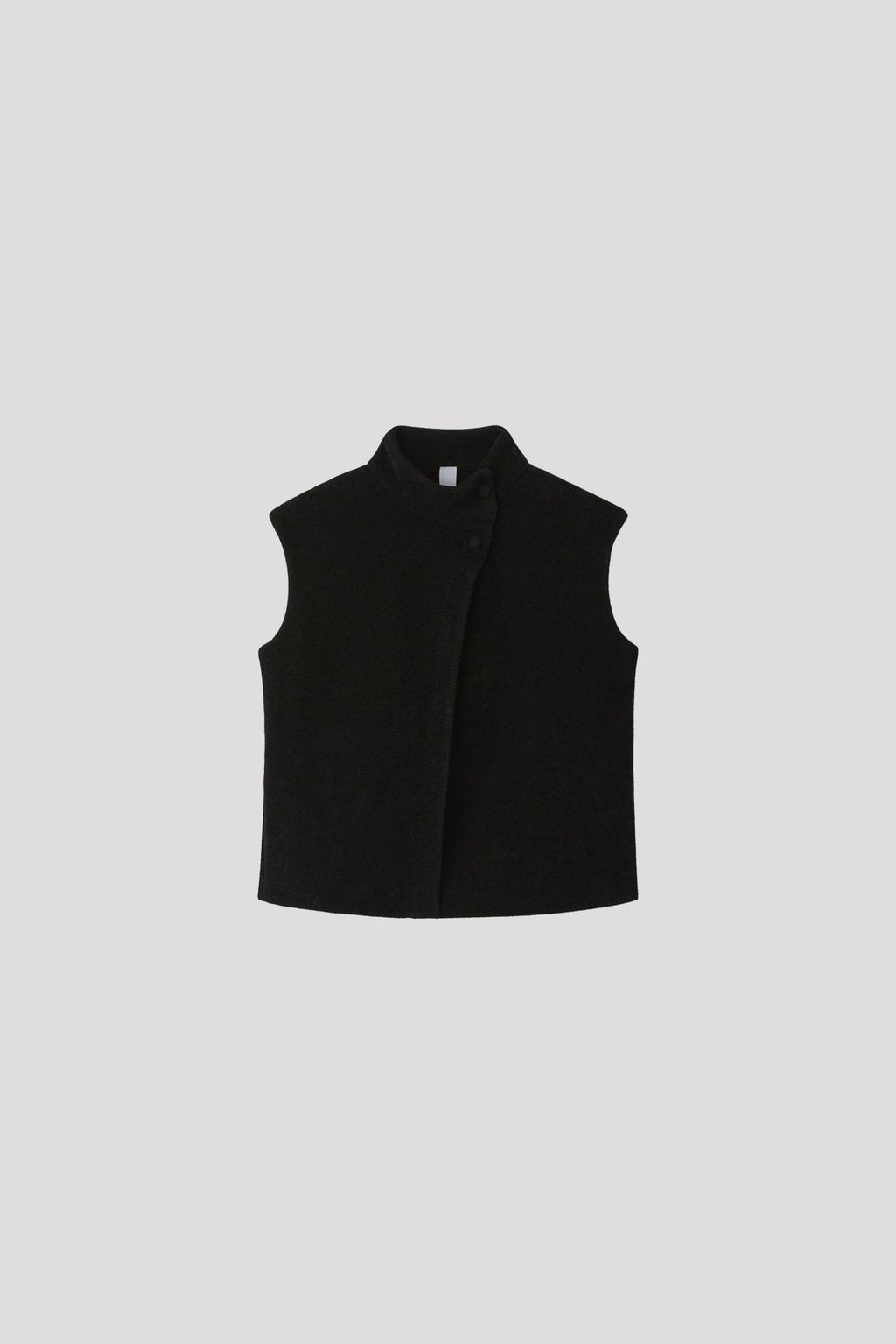 MILAN RIB VELVET STAND-UP COLLAR VEST
