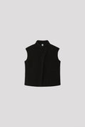 MILAN RIB VELVET STAND-UP COLLAR VEST