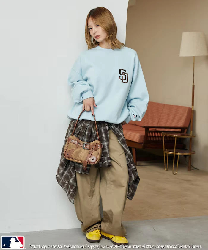 Custom MLB Fleece Crewneck Logo Sweatshirt Limited Edition