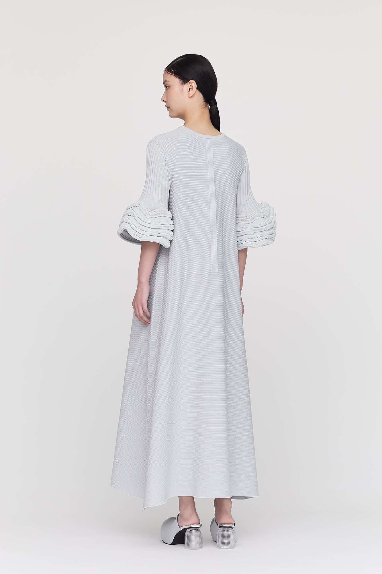 POTTERY SWELL GLITTER SHORT BELL SLEEVE FLARE DRESS