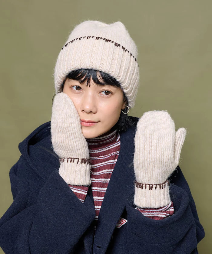 Colorful Blanket Stitch Mittens