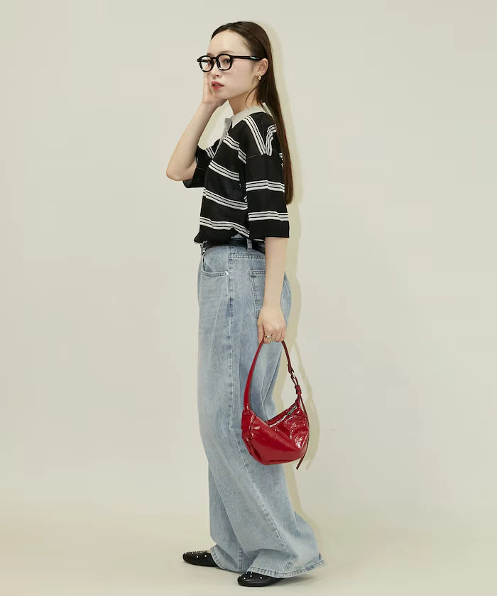 Sheer Border Short Sleeve Polo Summer Knit Limited Release