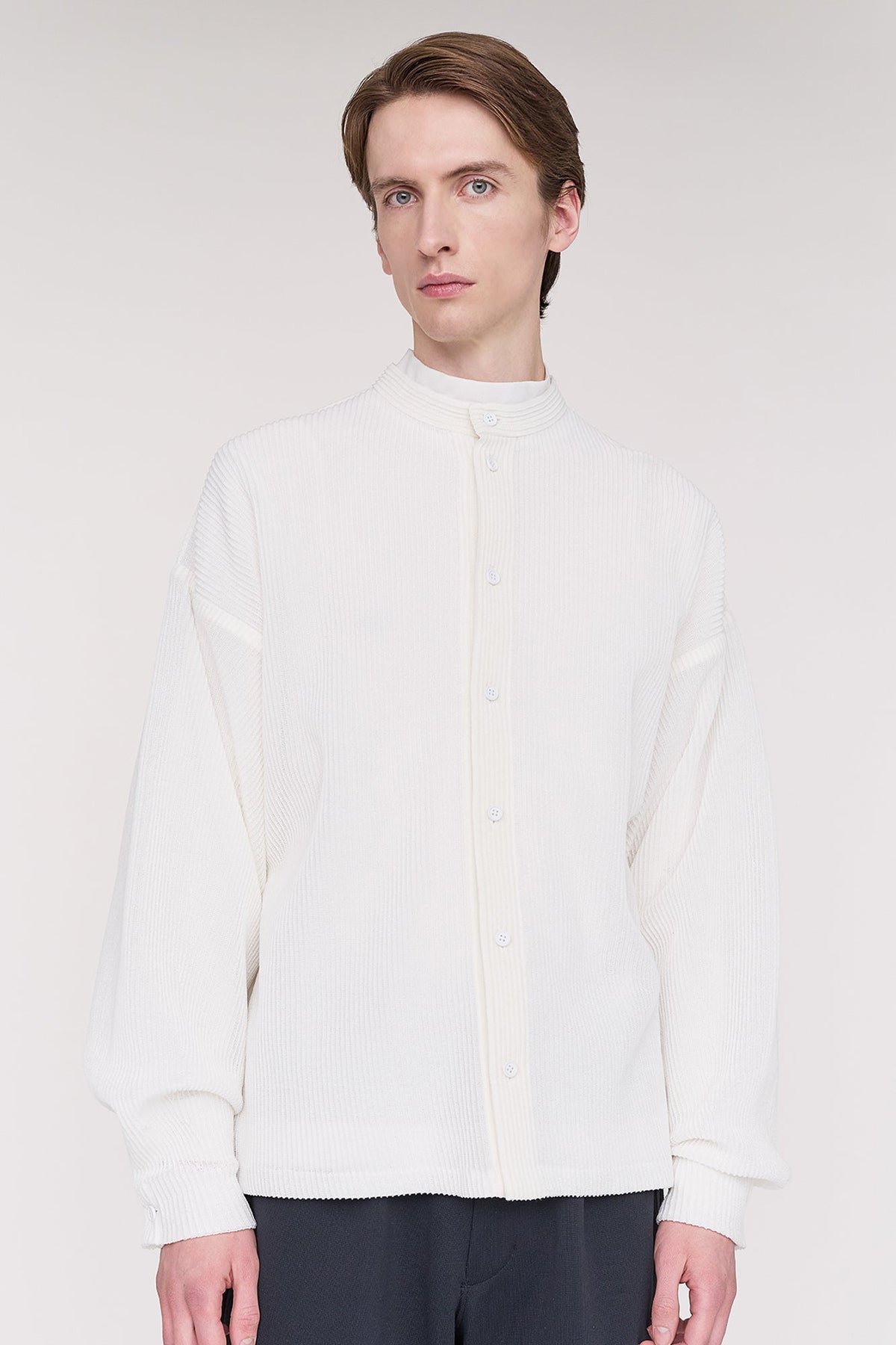 TC SOFT HYPHA STAND-UP COLLAR SHIRT
