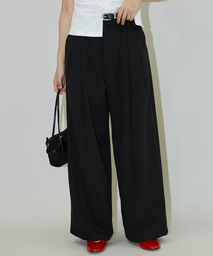 2-pleat slacks pants limited edition