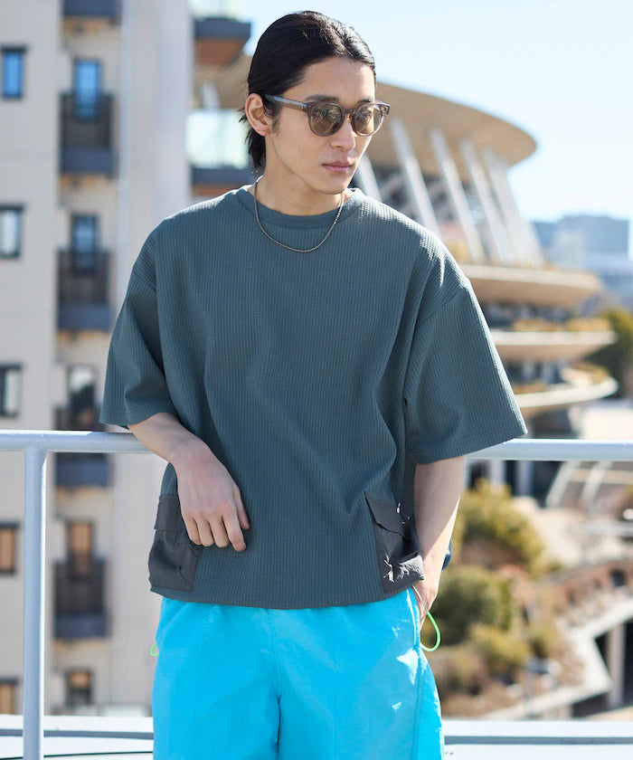 Side Pocket Spindle Tech Thermal Short Sleeve T-Shirt / Big Silhouette