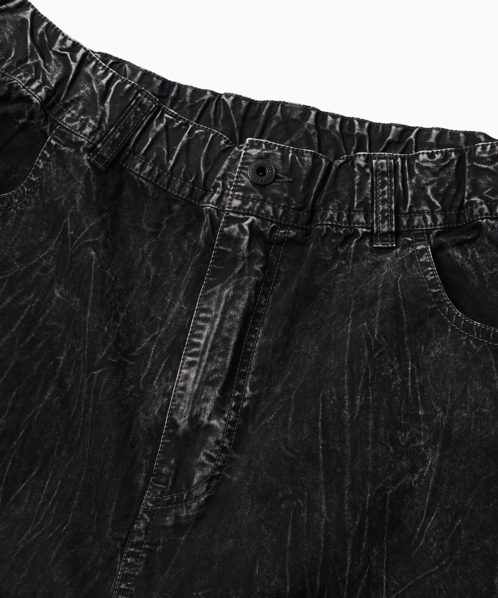 bleach twill wide pants