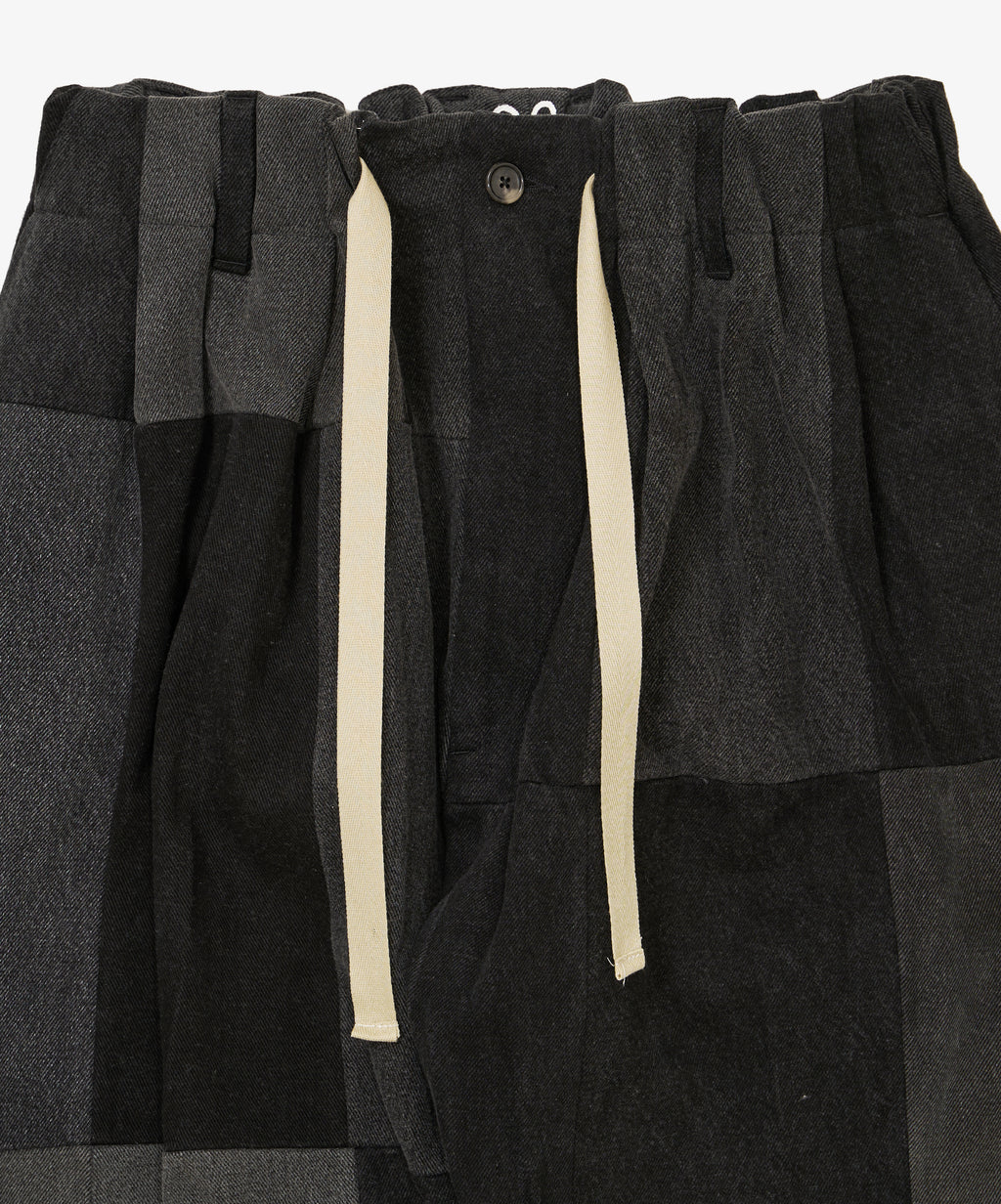 baggy trousers black denim three