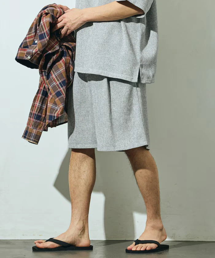 Summer Tweed Easy Wide Shorts / Compatible with Setup