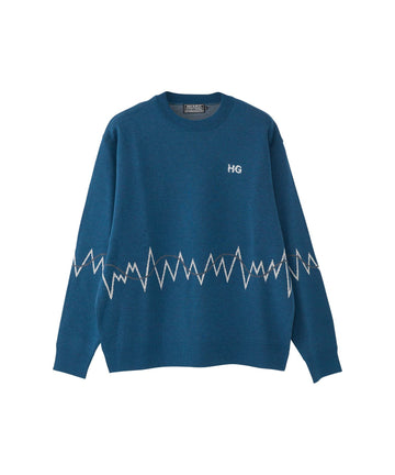 HG NEW WAVE LOGO Embroidered Sweater
