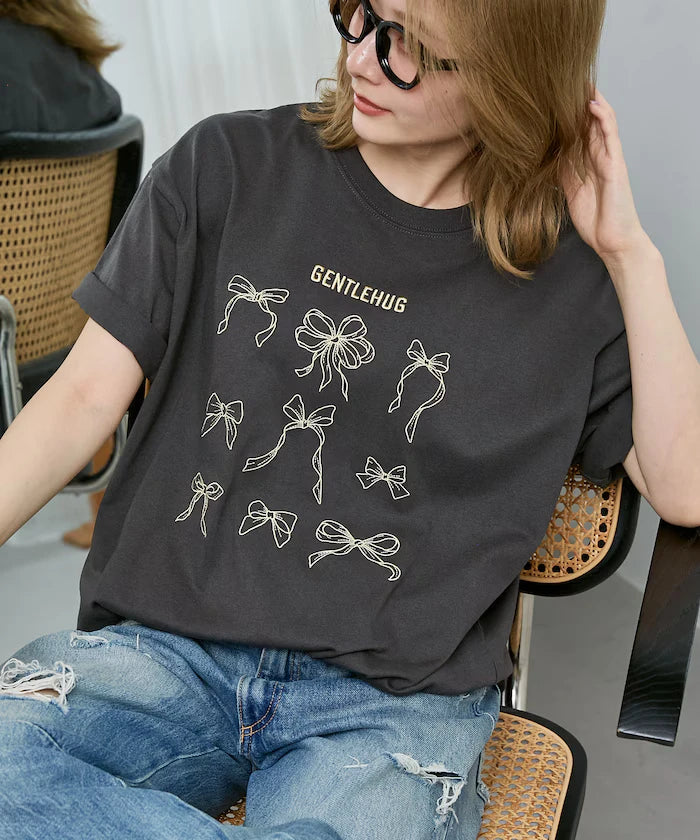 Ribbon Embroidery T-Shirt Limited Edition