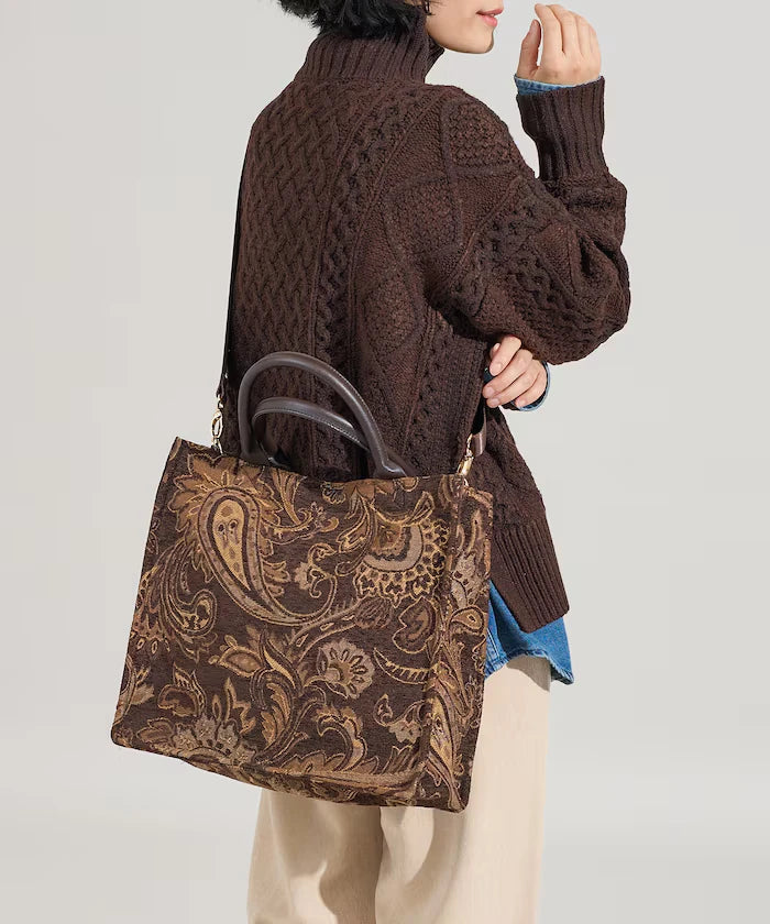 2WAY Paisley Jacquard Tote Bag Limited Edition