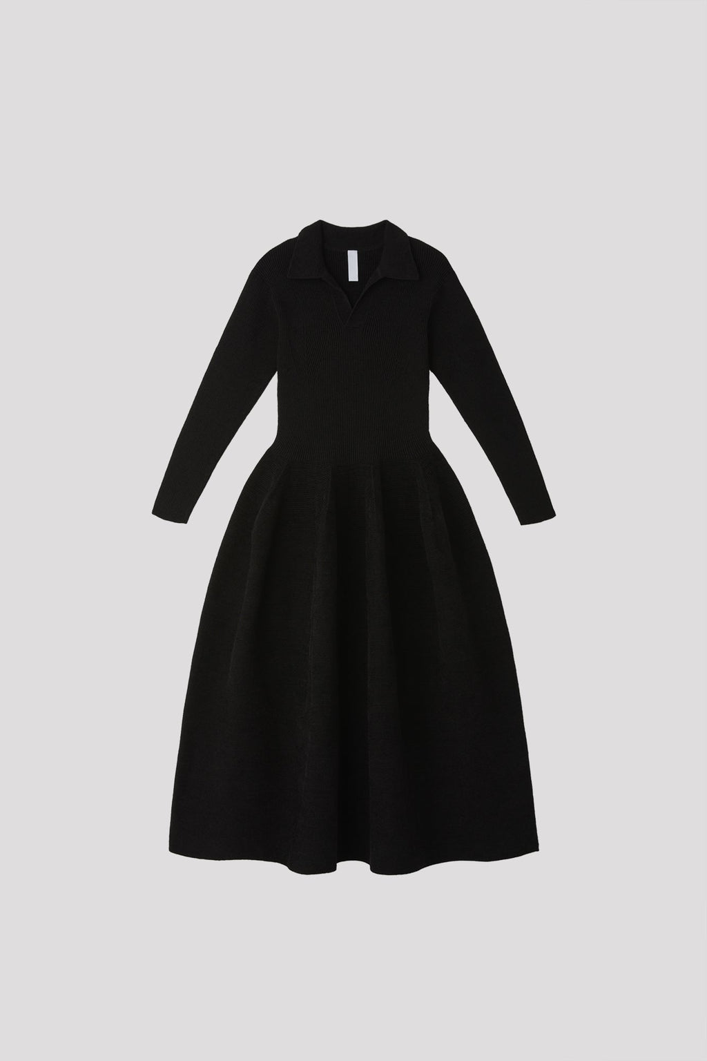 POTTERY VELVET LONG SLEEVE POLO DRESS