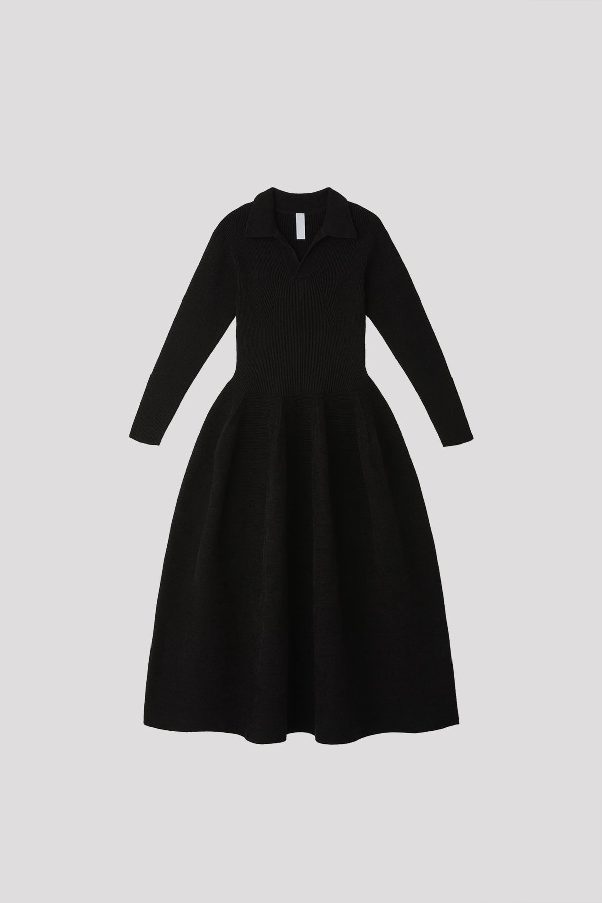 POTTERY VELVET LONG SLEEVE POLO DRESS