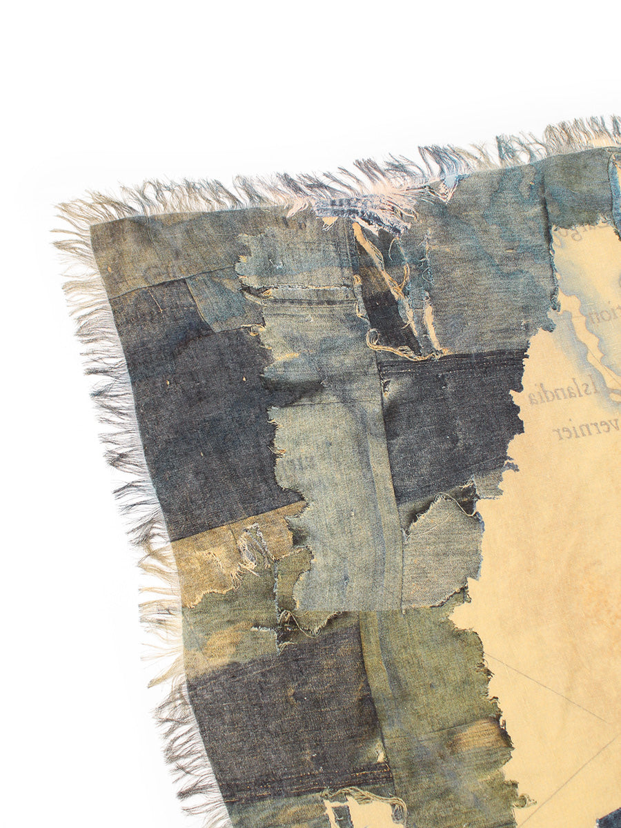 Rayon Fringe Square Stole (KAYO HUESO De...