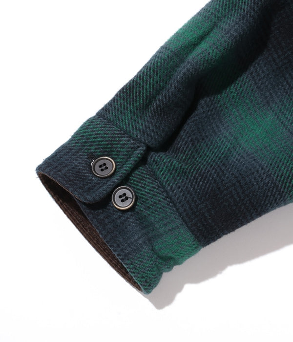 OMBRE PLAID HEAVY FLANNEL HUNTING JACKET