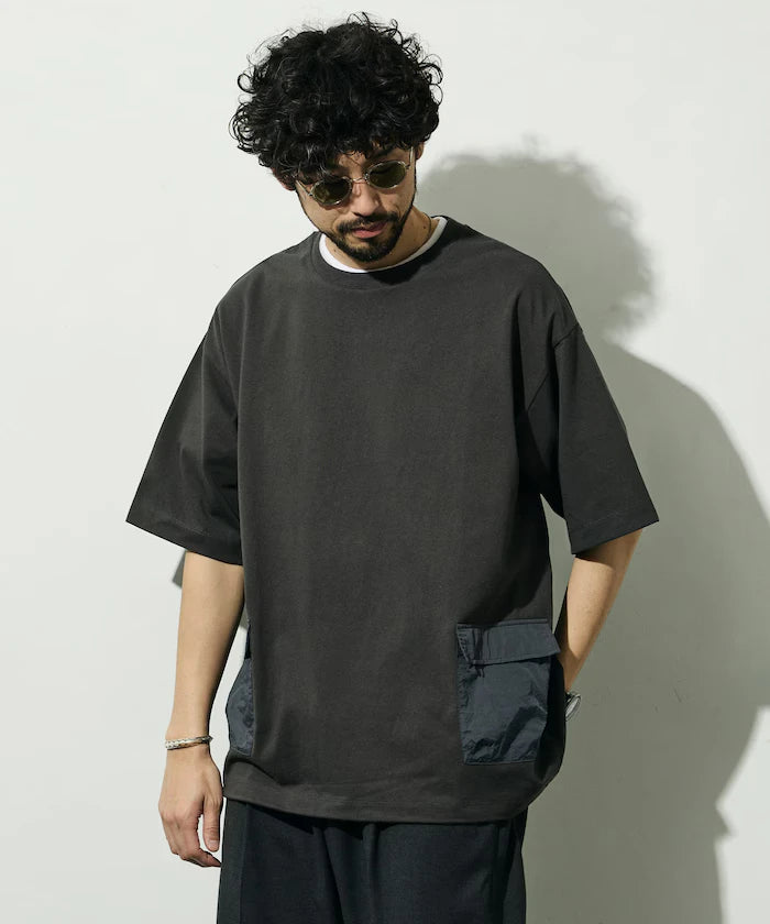 6 Ounce Side Pocket Spindle Short Sleeve T-Shirt / Big Silhouette