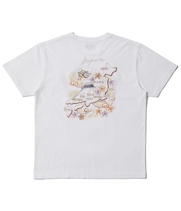 SUKA T-SHIRT EMBROIDERED “JAPAN MAP”