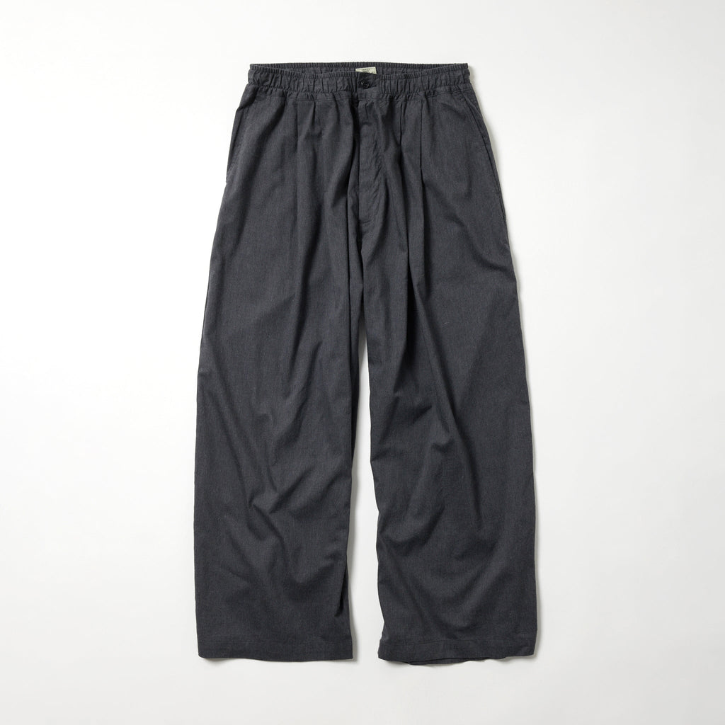 Cotton Silk Nel 2Tuck Easy Wide Pants