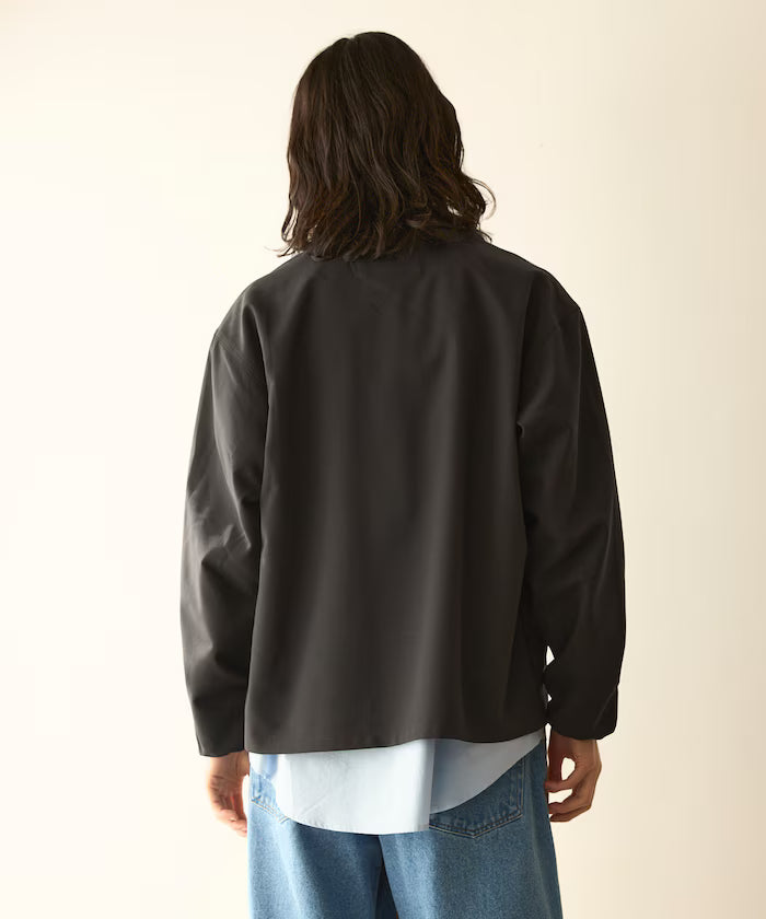 Functional Material Oversized CPO Shirt & Wide Easy Pants Setup / Washable / UV Cut / Quick Dry / Contact Cooling