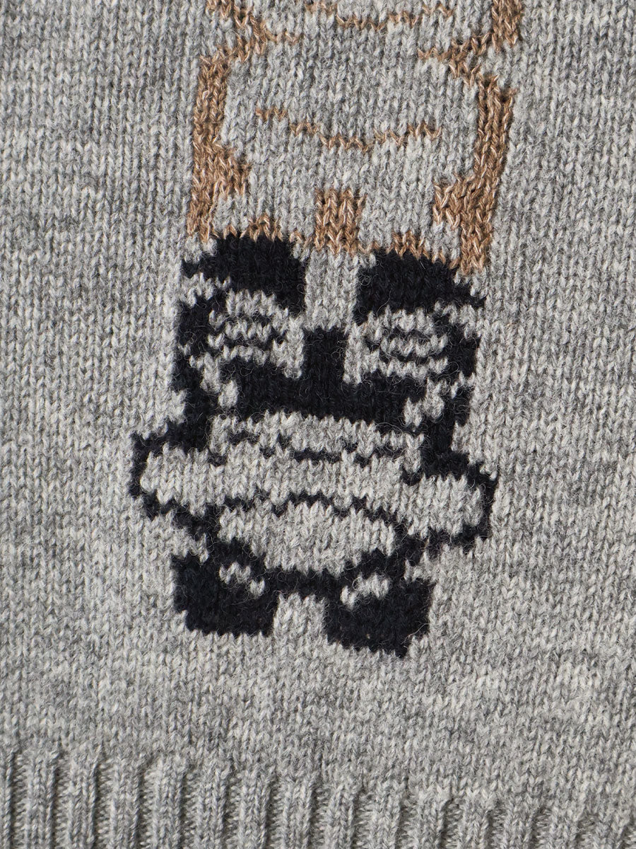 5G Wool PECKISH Totem Pole Vest