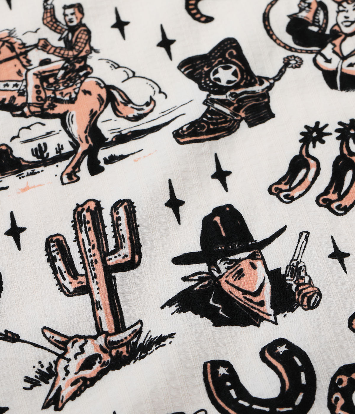 Dobby Cotton Open Shirt 'The Westerner' by Vince Ray