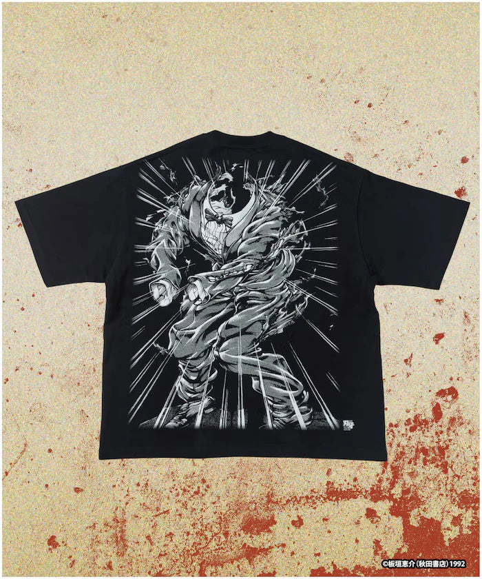 [Sales start on June 12 at 12:00] Baki 'Mr. Unchained/Biscuit Olly' Print Crew Neck T-Shirt