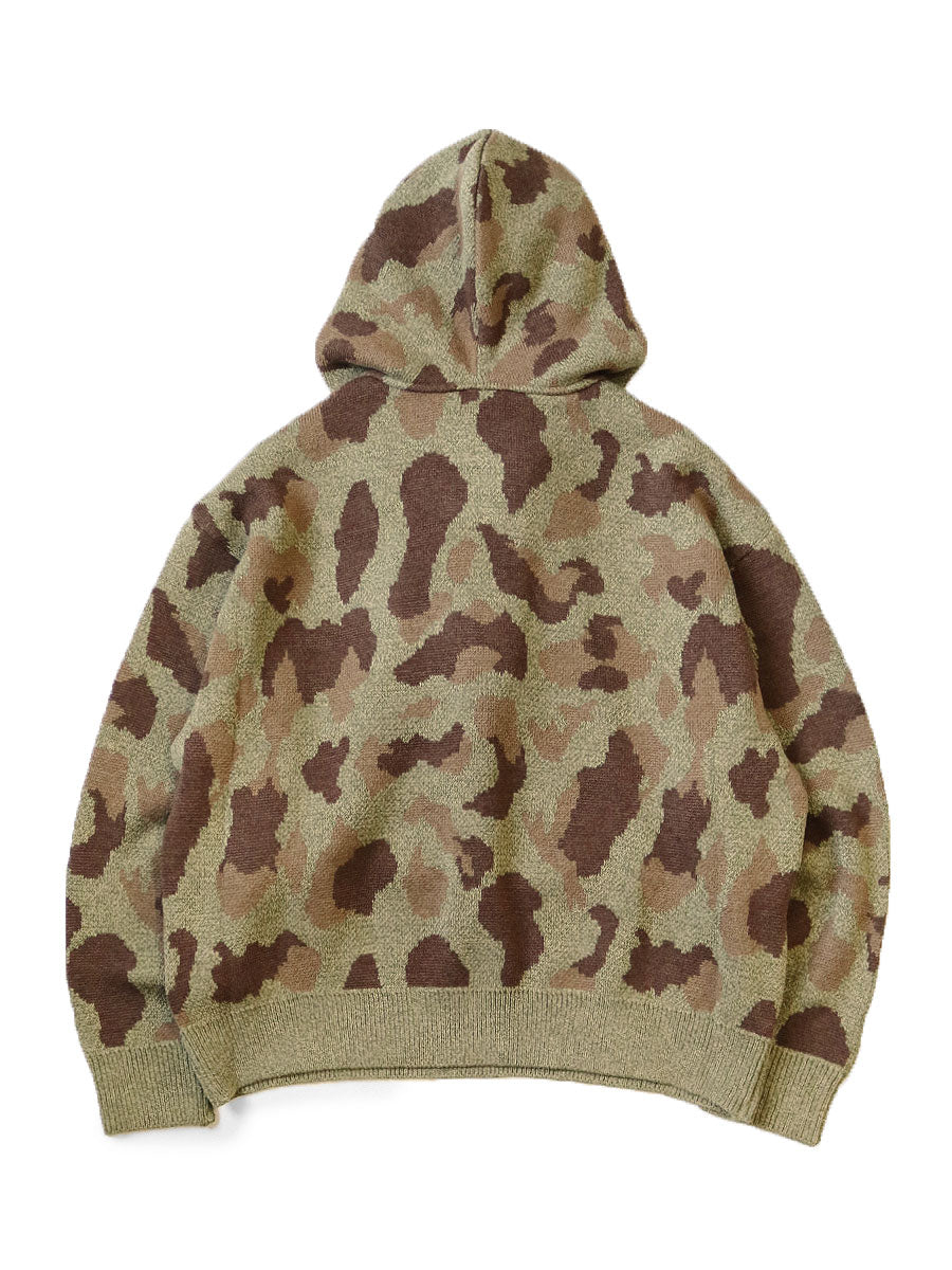 5G Camouflage Knit KESA Hood Sweater