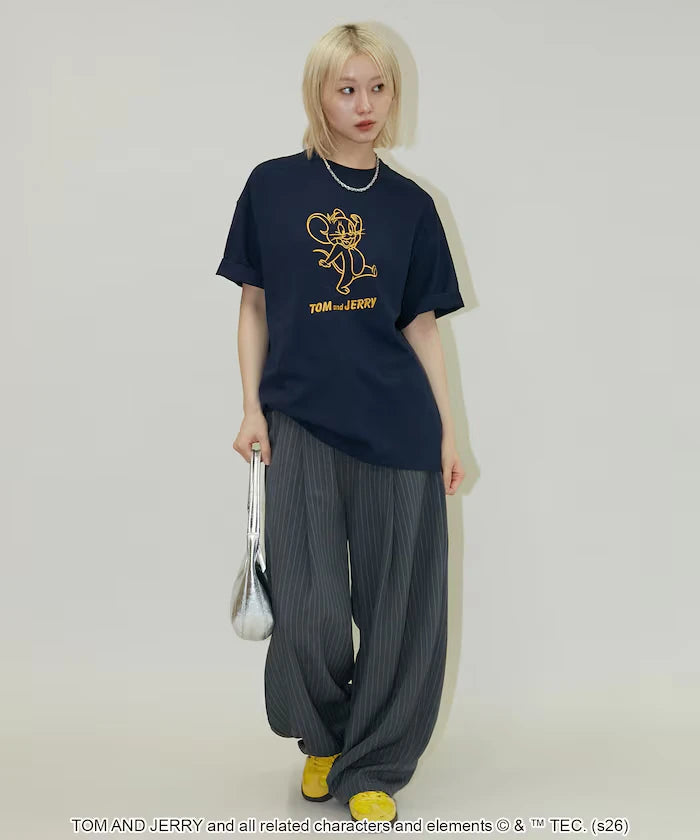 <Functional Material> TOM AND JERRY Graphic T-Shirt Limited Edition