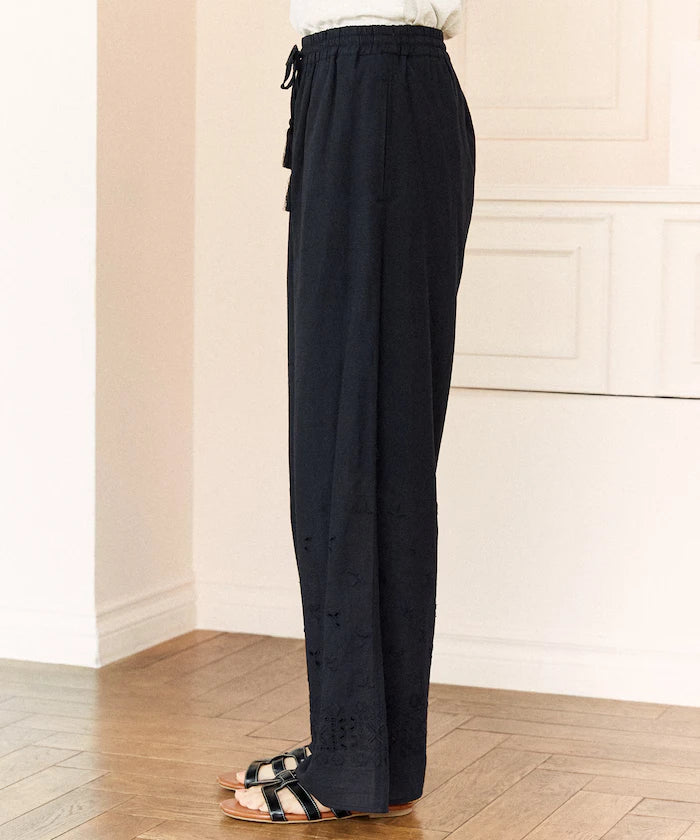 India Embroidered Easy Pants Limited Edition