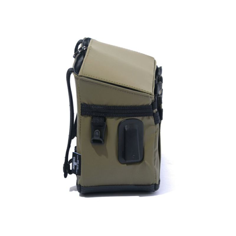 NYLON POLYCA SIDE CONTAINER/KHAKI