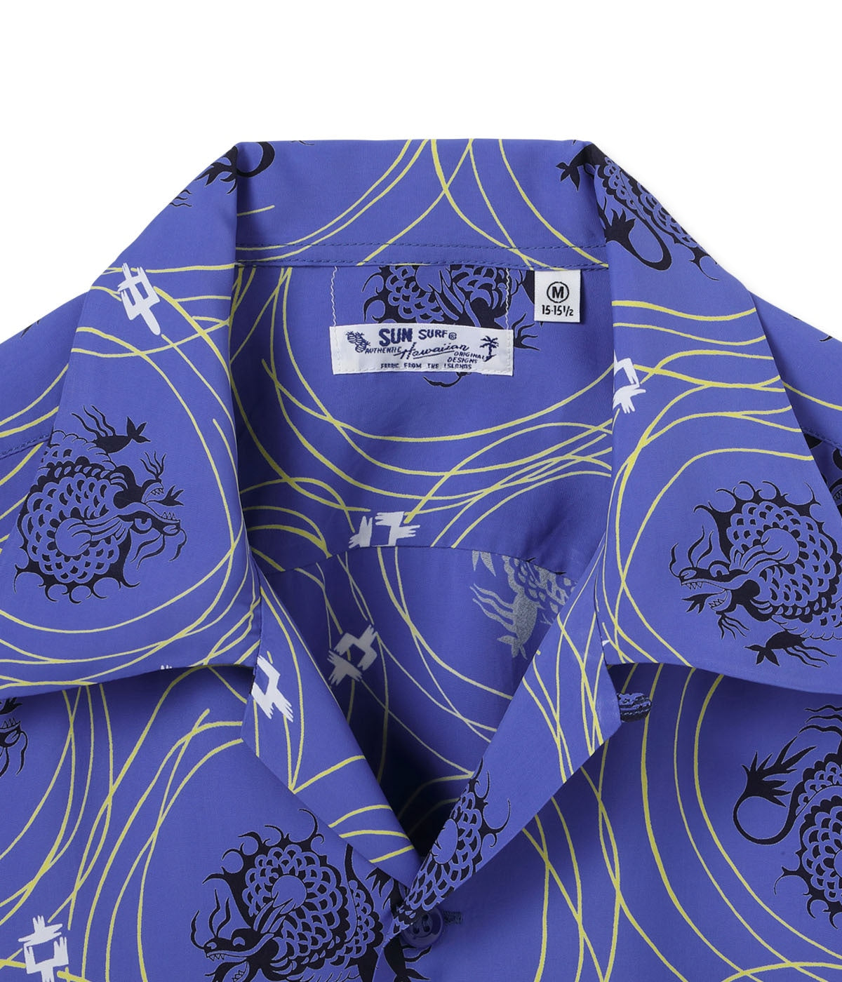 Rayon Hawaiian Shirt "Dragon Grid"
