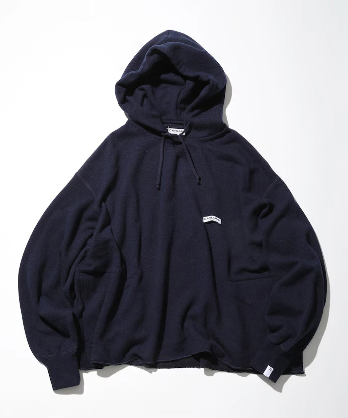 Wool Cotton Loop Back Sweat Hoodie
