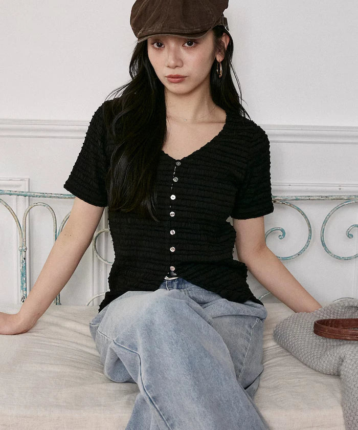 V-Neck Half Sleeve Cardigan Limited Edition
