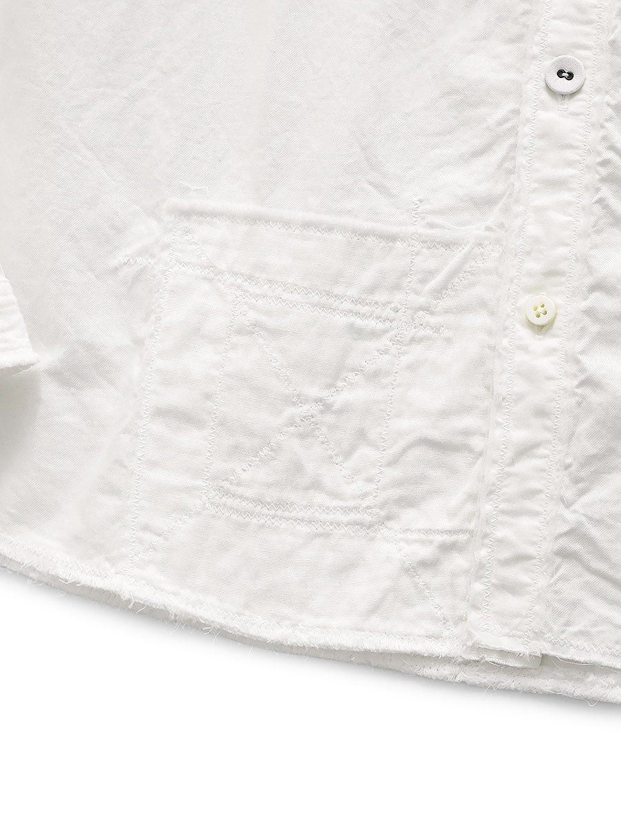 Cotton × Linen Patchwork Kathmandu Shirt