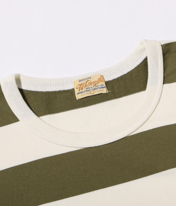 WHITESVILLE 30/2 BORDER T-SHIRT (SHORT SLEEVE)