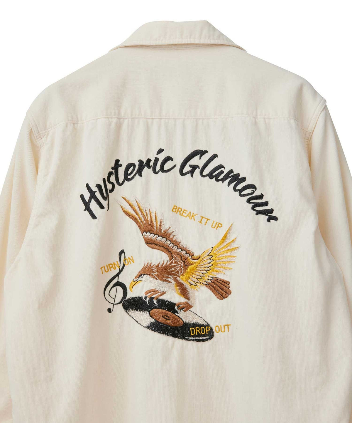 BREAK IT UP Embroidered Open Collar Shirt