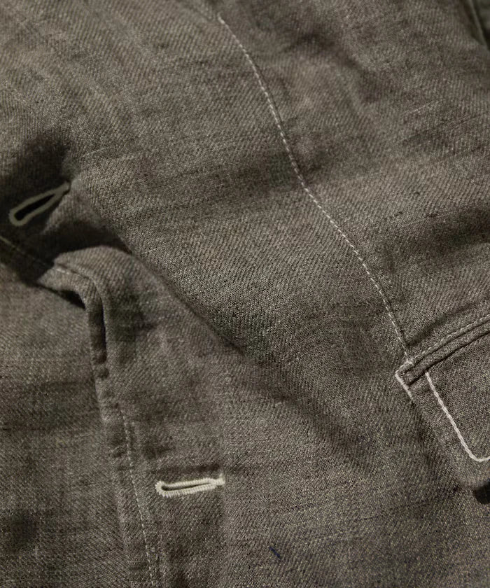 French Linen Tweed Tailored Jacket