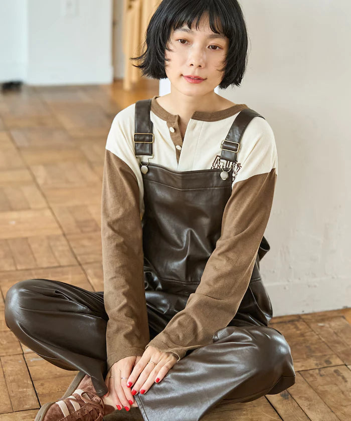 Leatherette Overalls