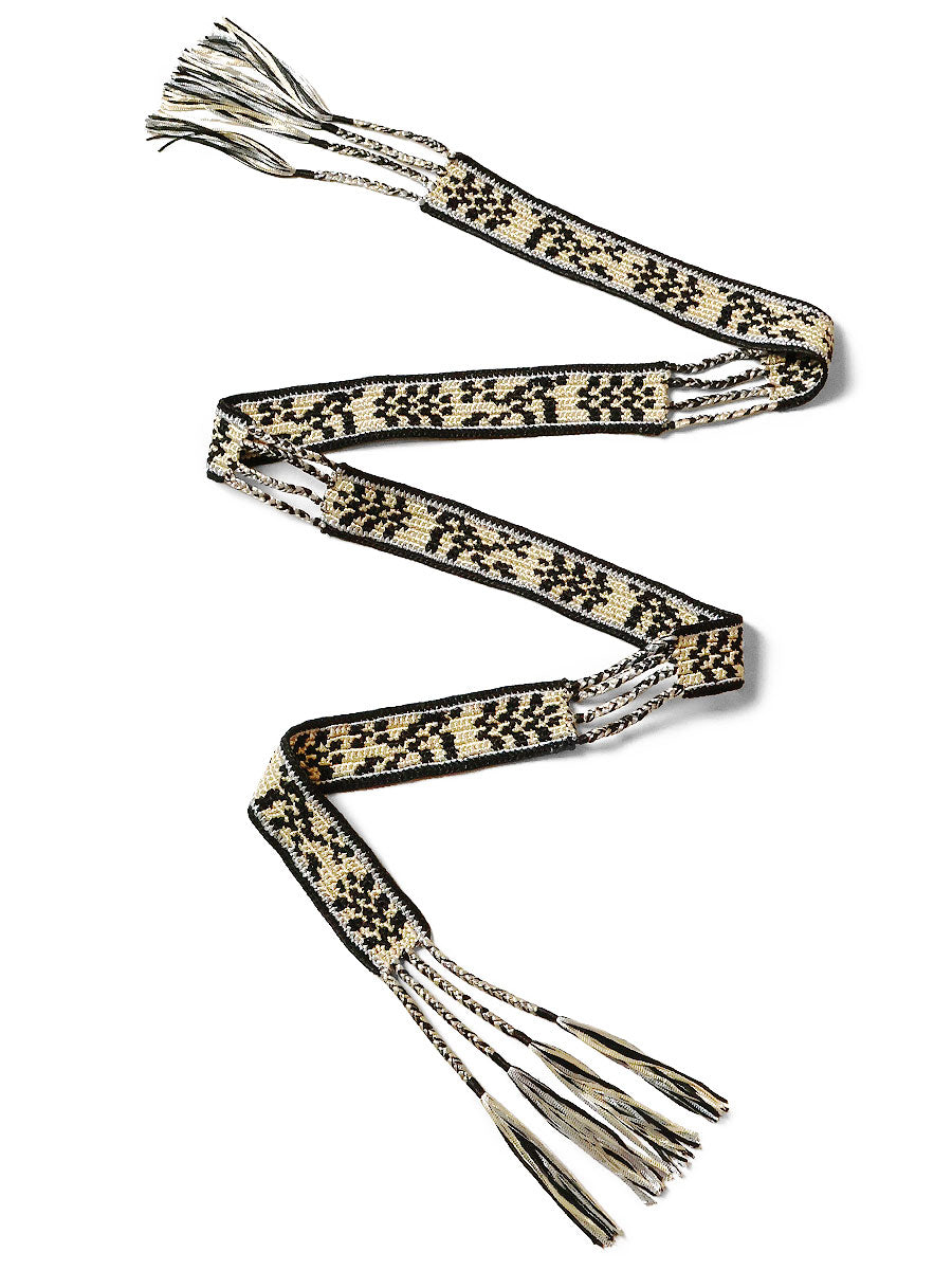 Macrame Maxi Belt (Chippewa Basket River Pattern)