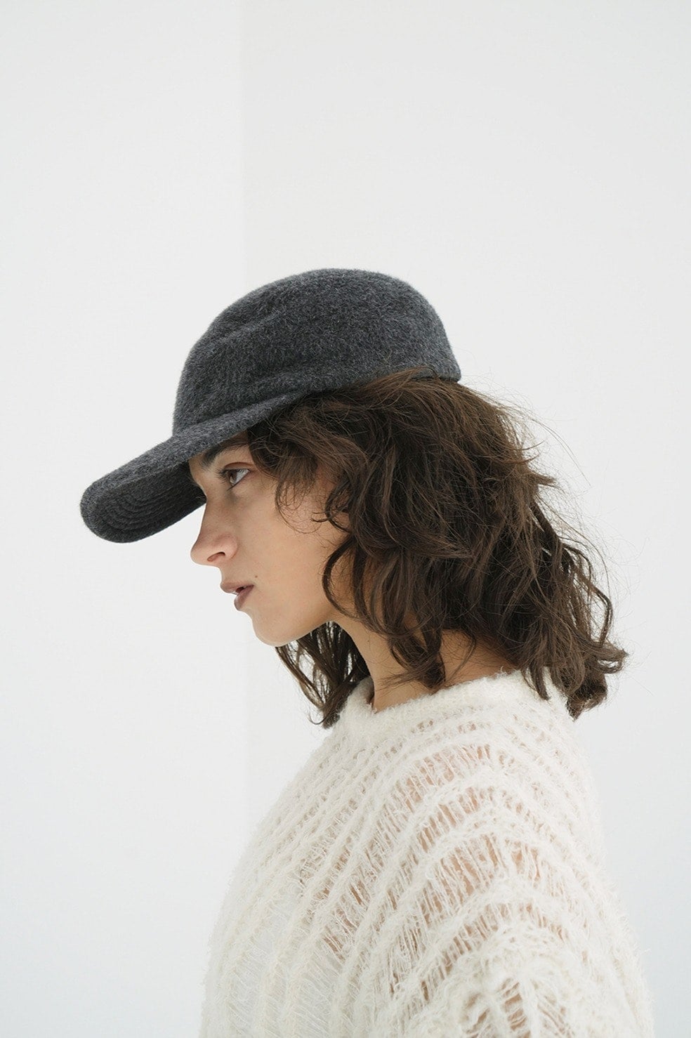 CLANE &times; KIJIMA TAKAYUKI ANGORA SHAGGY JET CAP