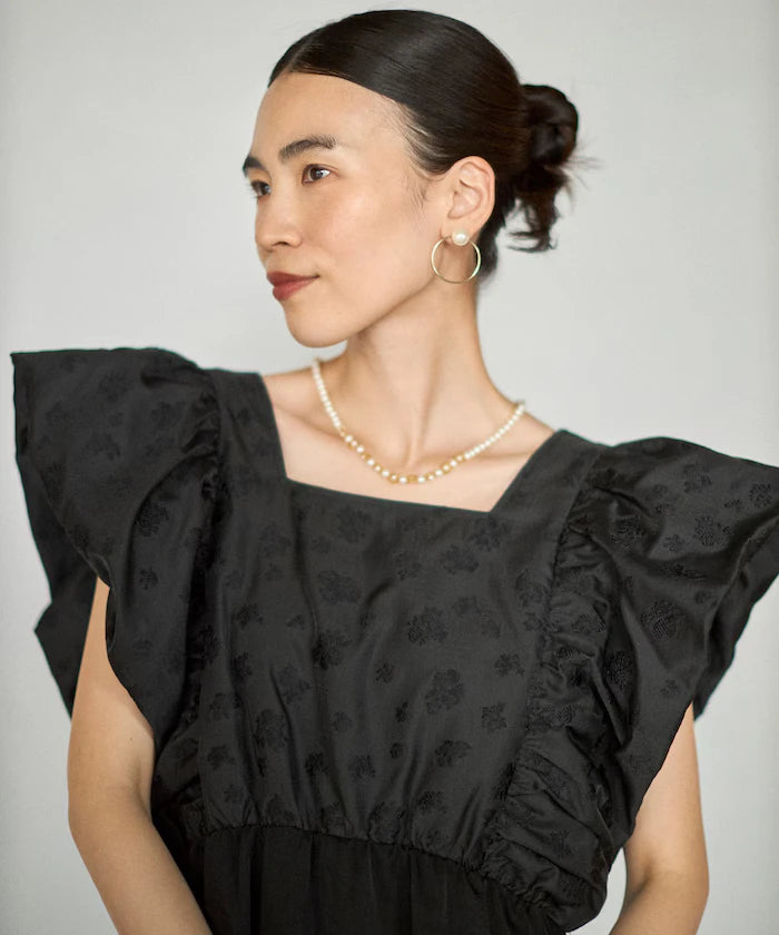 2WAY Flower Sheer Jacquard Docking All-in-One