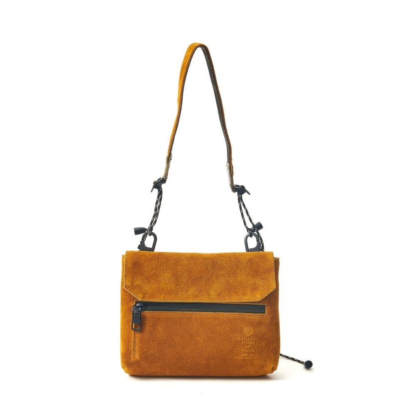 WATER PROOF SUEDE SACOCHE WALLET/ORANGE